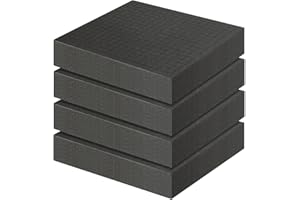 SDLDEER 4 PCS Pick and Pluck Cubed Foam, 300mm x 300mm x 50mm Pre-Cutted Foam Inserts for Tool Box Storage, Case Organization, Camera Cases
