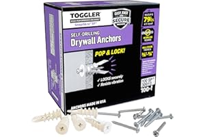 MECHANICAL PLASTICS CORP Toggler Snapskru 100-Pack 3/8-5/8-Inch "SP" Drywall Anchors