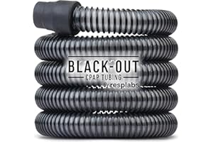 RESPLABS MEDICAL INC. resplabs CPAP Hose Perfect Fit Replacement Tubing for All CPAP Machines 6ft Standard 22mm, Black-Out