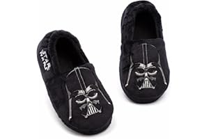 Star Wars Darth Vader Slippers for Boys & Girls | Kids Villain Soft Touch House Shoes | Pop Culture Merchandise for Him | Foam Slip On Loafers