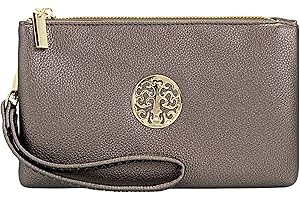 FASHION CHOICE Small Clutch Bags with Wristlet and Long Adjustable Strap - Packaged With FREE Elegant Tiana Marie Dust bag