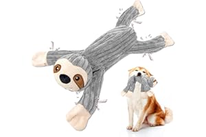 Hundespielzeug Giochi Cane Resistenti Giochi per Cani Piccola Grandi Taglia Cuccioli Peluche per Cani Interattivi Gioco cane da Mordere Giocattoli per Dentizione (Grigio)