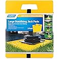 Camco 44541 Large RV Stabilizing Jack Pads Without Handle, Helps Prevent Jacks from Sinking, 14 Inch x 12 Inch Pad - Pack of 2, Yellow