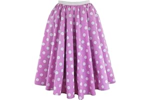 BRIGITTA Ladies Polka Dot Rock and Roll 50's 60's Style Skirt & Scarf