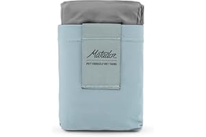 Matador Pocket Blanket 4.0 - Blue (Seats 2-4); Lightweight Picnic Mat with Pegs; Foldable Sandless Beach Mat & Festival Mat for Concert, Walking, Hiking