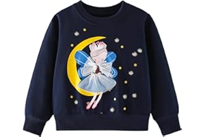 Pilipulu Sudadera sin Capucha Niña Unicornio Sweatshirt Cuello Redondo para Niña Algodón Pullover para Infantil 2-7 Años