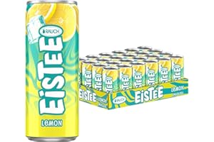 ‎RAUCH EISTEE Rauch Eistee Lemon | Faszinierender Eis Tee mit Hagebutte | belebender Zitronen Geschmack | idealer Durstlöscher | erfrischendes Teegetränk | 24x 330ml Dosen
