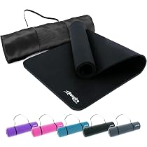Tapis De Yoga Extra épais 15 Mm - 185 X 57 Cm - Double Surface Lisse/nervurée - Antidérapant Et Résistant à La Transpiration - 2