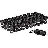 Amazon Basics Bolsas para excrementos de perro con dispensador y clip para correa, Sin fragancia, 600 Unidad, 40 Paquetes de 