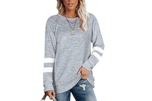 MOLERANI Women's Long Sleeve Round Neck Casual T Shirts Blouses Sweatshirts Tunic Tops for Winter