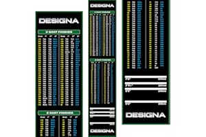 Designa Darts Mat Checkouts Tapis de fléchettes Ultra résistant avec Dos antidérapant