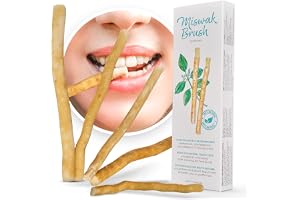 Miswak Brush av BLISSANY - tandborste trä - traditionell arabisk tandborste, trätandborste, för naturliga vita tänder, 5 stycken