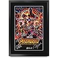 HWC Trading A3 FR Avengers Infinity War Movie Poster Robert Downey Jr Chris Evans Chris Hemsworth Signed Gift FRAMED A3 Printed Autograph Film Gifts Print Photo Picture Display