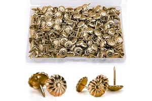 BOHORAY 600 Stück Polster Reißzwecken, Antique Polsternägel Möbel Dekorative Reißnägel Möbel Nägel Vintage Polsterung für Sessel, Möbel, Bett und Sofa (Grün antik, 600)