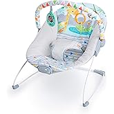 Bright Starts Ana Kucağı Rahatlatıcı Titreşimler Bebek Koltuğu - &Ccedil;ıkarılabilir Oyuncak Barı, Kaymaz Ayak, 0-6 Ay, 9 kg'ya Kad