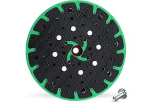 STEBRUAM Plateau de ponçage 150 mm, plaque de ponçage d'aspiration de poussière 150 mm compatible avec ponceuse excentrique Festool Rotex RO, ETS 150, ETS EC 150, LEX