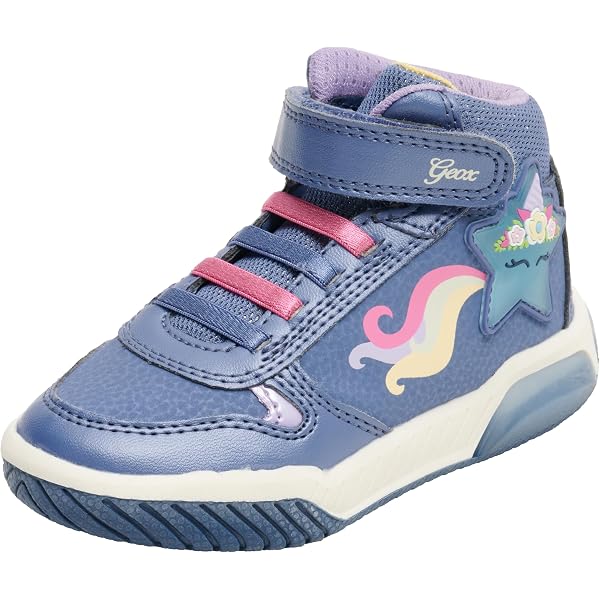 Scarpe Scuola Scarpe Geox DJROCK GIRL B - Sneaker Bambina Traspiranti E Comode Geox Djrock Bambina Suola Gomma - 12