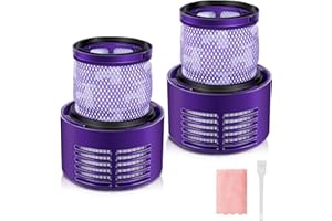 Filtre pour Dyson V10 SV12, Morpilot 2 Filtres pour Dyson Cyclone V10 SV12 Series Aspirateurs V10 Absolute Animal Motorhead Total Clean, 2 Pack Filtre Lavable de Rempalcement Pièce Dyson DY-969082-01