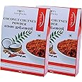 Mom's Love Packs Vegetarian Roasted Coconut Chutney Powder 200g (Pack of 100g x 2)
