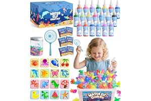 Mirasphere Water Elf Kit - Magic Aqua Fairy Water Gel Kit for Kids - DIY Squishy Maker - Arts and Crafts Kits for Kids Activities - 6 7 8 9 10 Year Old Girls Boys Birthday Gift