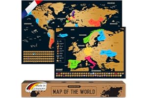 envami Mappa del Mondo da Grattare - Francese