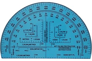 MTT PL - Degrees Mils Meters Yards Protractors