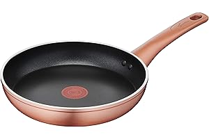 Lagostina Ramata Padella Antiaderente in Alluminio Ø 24 cm con Esterno Effetto Rame, Pentola Gas e Forno, Rivestimento Titanium Easy, Manico Ergonomico in Bakelite