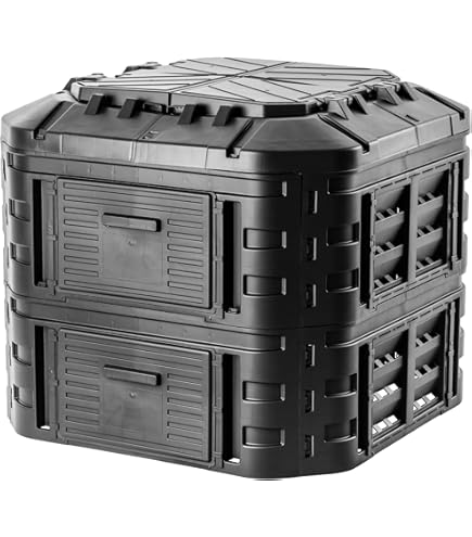 Pro Garden Plantenpot/bloempot Dunes - Tuin - Stevig Kunststof Antraciet D40 X H60 Cm