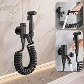 STA-5041 Armat&uuml;r Tabancalı Banyo Alaturka Yer Tuvaleti Taharet Musluğu Spiralli Bide Taharetmatik Abdest Alma Takımı Musluk T