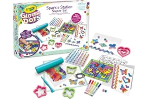 CRAYOLA - Glitter Dots, Sparkle Station Super Set, para Crear Brillantes Decoraciones con Purpurina Modelable, Actividad Creativa e Idea Regalo, Edad 6+, 25-1085