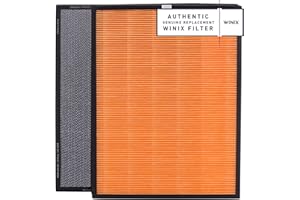 WINIX Filtro T per Purificatore d'aria. H13 True HEPA (99.99%) e Filtro a Carbonio Attivo - Compatibile con WINIX ZERO Pro. Tecnologia PlasmaWave e FIltrazione a 4 Fasi.