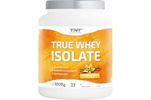 TNT TRUE NUTRITION TECHNOLOGY TNT True Whey Protein Isolate proszek (1 kg) • białko w proszku do shake proteinowego • świetna rozpuszczalność i pyszny smak (Light Vanilla)