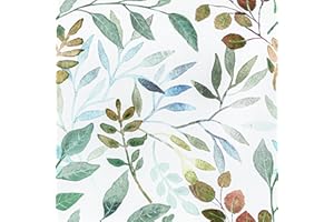 Abyssaly Carta da Parati Adesiva Muro Floreale Verde Chiaro, Carta Adesiva per Mobili 44cm X 300cm, Pellicola Adesiva per Mobili Decorativi Impermeabile Camera da Letto Bagno Armadio Tavolo PVC