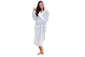 Habigail Luxury Dressing Gown Ladies Super Soft Robe Plush Warm Soft & Cosy Bathrobe for Women