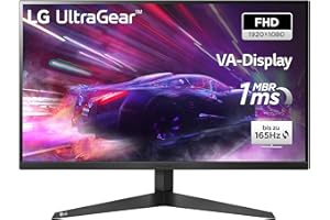 LG 27GQ50F-B - Monitor Gaming Ultragear 27 pulgadas, Panel VA: 1920x1080p, 16:9, 250 CD/m², 3000:1, 1ms, 165Hz, DPx1, HDMIx2,