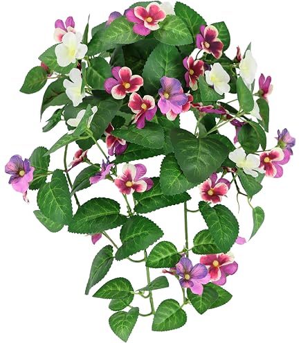 24 Stück Künstliche Gänseblümchen Zum Aufhängen – Mehrfarbiges Blumenarrangement Für Terrasse & Balkon