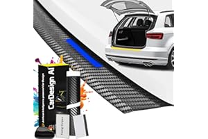 ‎CARDESIGN AI CarDesign AI Ladekantenschutz passend für BMW X1 F48 2015-2022 (5-Türer, Kompakt SUV): Komplettset mit passgenauer Lackschutzfolie, Kratzschutz für Kofferraum/Stoßstange Auto (Carbon-Blau)