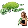 EcoBuddiez - Sea Turtle from Deluxebase. Medium 30cm Soft Plush Animals made from Recycled Plastic Bottles. Eco-Friendly Cuddly Gift for Kids and Cute Stuffed Animal Toy for Toddlers.