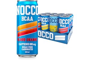 NOCCO Energy Drink | BCAA, 180mg Caffeine sugar free drinks enhanced with amino acids and vitamins | pre workout fizzy drinks 12 x 330ml (Summer Variety Pack)