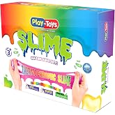 PLAYTOYS DIY Termokromik Slime Hazırlama Seti, Renk Değiştiren Sihirli Slime Kiti, STEM Destekli Duyusal ve Yaratıcı Oyuncak,
