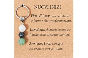 Merclix Regalo Donna Pietra Di Luna Portachiavi Regalo Mamma Amica Sorella Fidanzata Figlia
