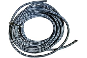 HUNTERS SADDLERY 6mm Double-Braided Polyester Rope for Sailing Boating Yachts Dinghies Equestrian Exercise Multi-Use Weather Resistant (Navy, 5 metres)