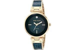 Anne Klein Damski zegarek na bransolecie typu bangle, tarcza z prawdziwym diamentem Szary/różowe złoto