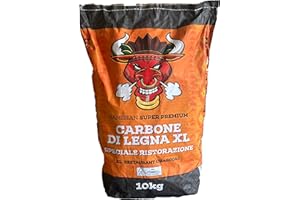 TORO - Carbone NAMIBIAN SUPER PREMIUM XL per Barbecue, Composto da Legni Molto Densi, Indicato per Temperature Medio Alte e Cotture Lunghe, Aroma Dolce ed Avvolgente, Pezzatura Grande, 10 kg