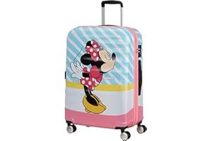 American Tourister Wavebreaker Disney - Spinner M, Bagaglio per bambini, 67 cm, 64 L, Multicolore (Minnie Pink Kiss)