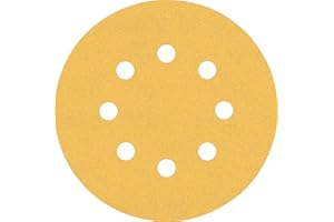 Bosch Professional 5 x Lijas Expert C470 con 8 agujeros, para Madera dura, Pintura sobre madera, 125 mm, Grano 120, Accesorios Lijadora excéntrica