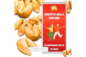 D&D FUN COOKIES - Biscotti della fortuna 20 pezzi | Biscotti con complementi | Fortune Cookies | Biscotti regalo | Biscotti confezionati singolarmente | Biscotto della fortuna cinese