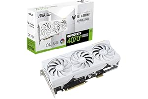 ‎ASUS ASUS TUF Gaming GeForce RTX 4070 Ti SUPER BTF White OC Edition 16GB GDDR6X (NVIDIA DLSS 3, (GC-HPWR) Gold Finger, PCIe 4.0, 2X HDMI 2.1a, 3X DisplayPort 1.4a, TUF-RTX4070TIS-O16G-BTF-WHITE, weiß)