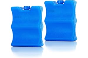 Teamoy 2Pcs Acumulador de Frio para Biberones, Bloque Refrigerante para Biberones, Acumulador de Frio para Nevera Portatil, Bolsas Térmicas, Bolsas Porta Alimentos.
