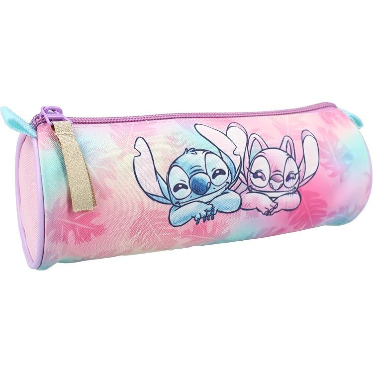 Trousse Scolaire 3 Fermetures éclair - Rose - Avec 44 Fournitures : Stylos, Feutres, Crayons, Ciseaux… - Parfaite école Primaire - 8